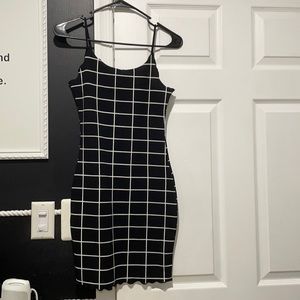 SHEIN black and white plaid dress size XS